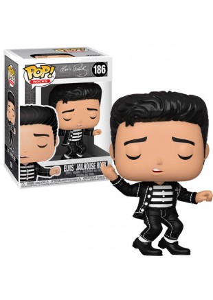 FIGURINE POP ROCKS #186 ELVIS JAILHOUSE ROCK  (NEUF)