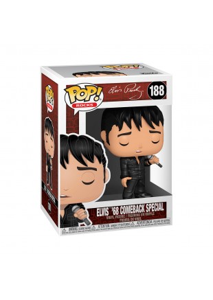 FIGURINE POP! ROCKS #188 ELVIS '68 COMEBACK SPECIAL  (NEUF)