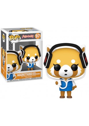 FIGURINE FUNKO POP! SANRIO #97 AGGRETSUKO WITH HEADPHONES  (NEUF)