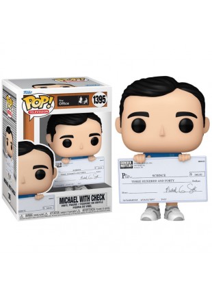 FIGURINE POP! TELEVISION THE OFFICE #1395 MICHAEL WITH CHECK  (NEUF)
