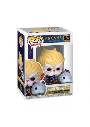 FIGURINE FUNKO POP! TELEVISION ARCANE #1605 HEIMERDINGER WITH PORO  (NEUF)