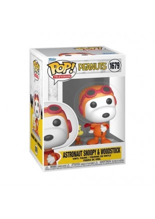 FIGURINE POP! TELEVISION PEANUTS #1679 ASTRONAUT SNOOPY & WOODSTOCK  (NEUF)