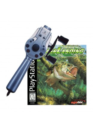 ENSEMBLE BASS LANDING AVEC MANETTE CANNE À PÊCHE  (USAGÉ)