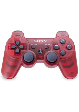 DUALSHOCK 3 ROUGE TRANSPARENTE (CRYSTAL CLEAR)  (USAGÉ)