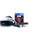 ENSEMBLE CASQUE PLAYSTATION VR AVEC MANETTES ET DOOM VFR  (USAGÉ)