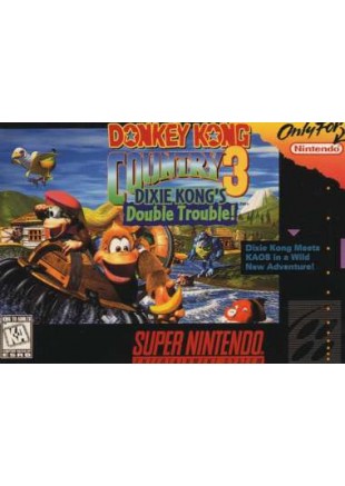 DONKEY KONG COUNTRY 3 DIXIE KONG'S DOUBLE TROUBLE!  (USAGÉ)