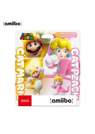 AMIIBO SUPER MARIO CAT MARIO ET CAT PEACH  (NEUF)