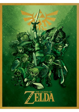 CADRE 11" X 18'' THE LEGEND OF ZELDA LINKS (NEUF) CADRE 11" X 18'' THE LEGEND OF ZELDA LINKS (NEUF)
