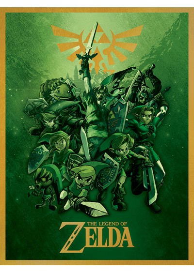 CADRE 11" X 18'' THE LEGEND OF ZELDA LINKS (NEUF) CADRE 11" X 18'' THE LEGEND OF ZELDA LINKS (NEUF)