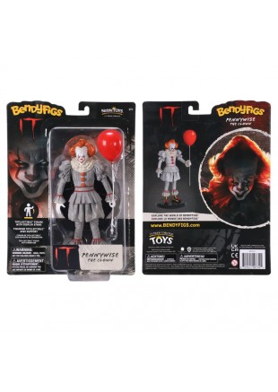 FIGURINE BENDYFIGS IT PENNYWISE LE CLOWN DE NOBLETOYS  (NEUF)