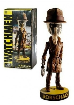 FIGURINE WATCHMEN RORSCHACH RESIN HEADKNOCKER NECA  (USAGÉ)