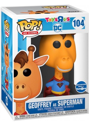 FIGURINE POP AD ICONS DC TOYS R US #104 GEOFFREY AS SUPERMAN  (NEUF)