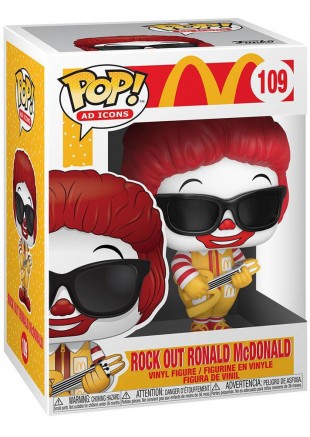 FIGURINE POP AD ICONS MC DONALD #109 ROCK OUT RONALD MC DONALD  (NEUF)