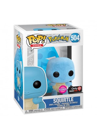 FIGURINE POP GAMES POKEMON #504 SQUIRTLE (FLOCKED)  (NEUF)