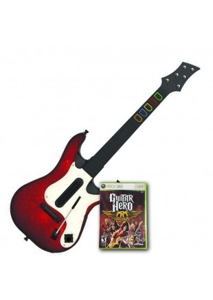 ENSEMBLE GUITAR HERO AEROSMITH AVEC GUITARE SANS FILS GH5  (USAGÉ) ENSEMBLE GUITAR HERO AEROSMITH AVEC GUITARE SANS FILS GH5  (USAGÉ)