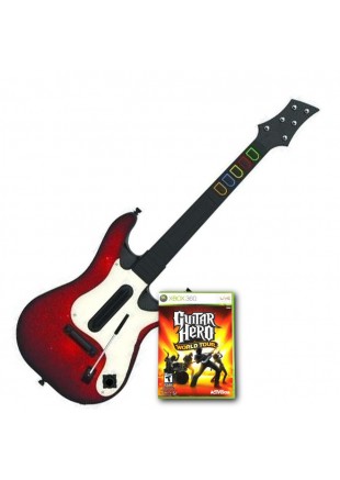 ENSEMBLE GUITAR HERO WORLD TOUR AVEC GUITAR SANS FIL DE GH WORLD TOUR  (USAGÉ)